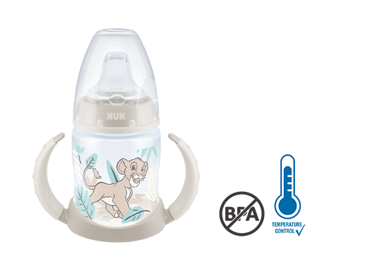 NUK Trinklernflasche Disney König der Löwen 150ml mit Temperature Control, BPA frei